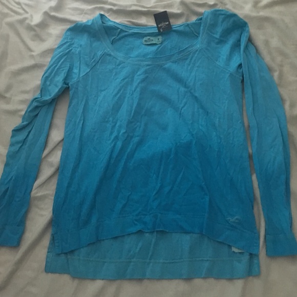 Blue faded long sleeve shirt