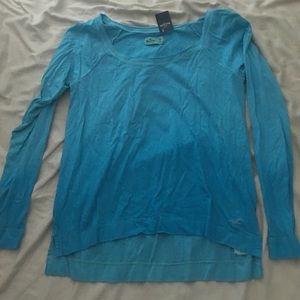 Blue faded long sleeve shirt