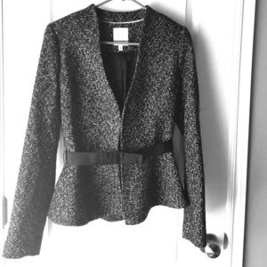 Scandal Collection Peplum Belted Blazer