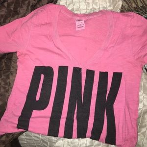 PINK vneck