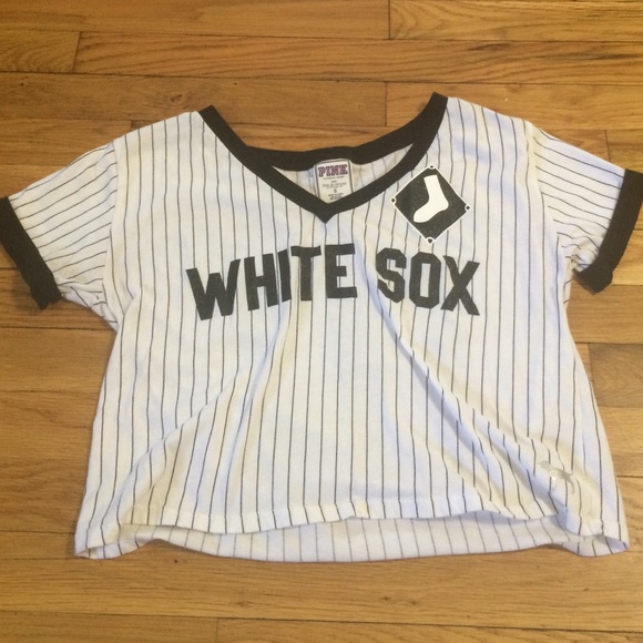 White sox crop top from Victoria Secret S