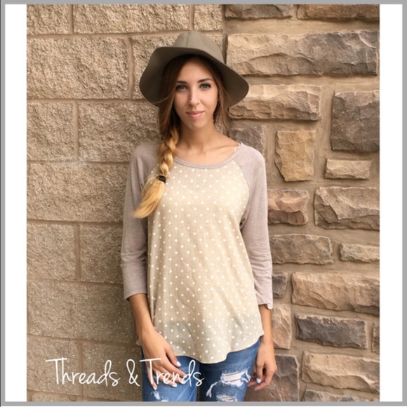 Monochromatic Polka Dot Blouse - Picture 2 of 4