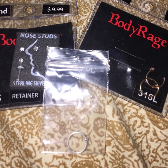 NEVER WORN/USED nose rings