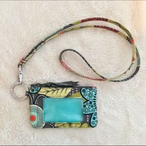 Vera Bradley Zip ID and Lanyard