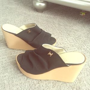 Chanel wedges