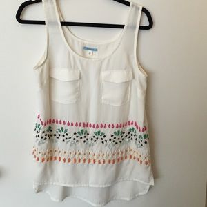 Anthropologie Leifnotes beaded top