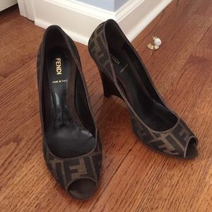 Authentic FENDI Wedges