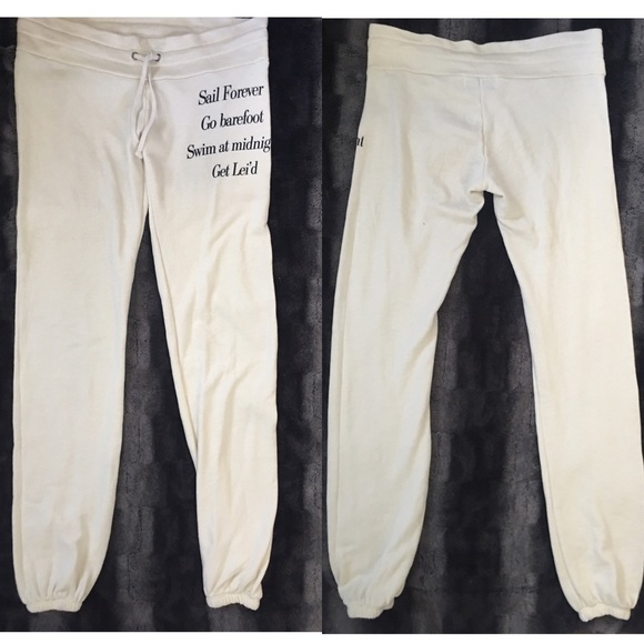 SOLD🥂 Wildfox Malibu Adventure List Sweatpants XS - Picture 3 of 4