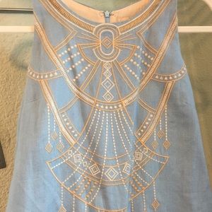 Denim / Linen & lined Dress