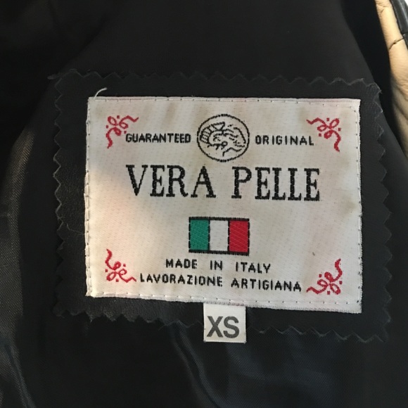 Italian leather jacket XS purchased in Florence - Picture 4 of 4
