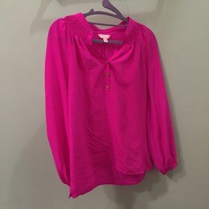 Lilly Pulitzer satin blouse
