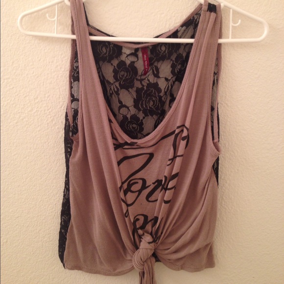 Knot/lace blouse (S)