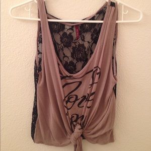 Knot/lace blouse (S)