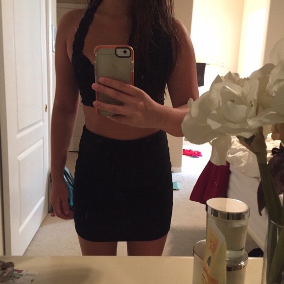 Black Topshop Pencil Skirt