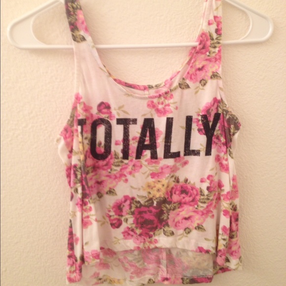 Flower crop top (XS)