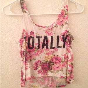 Flower crop top (XS)