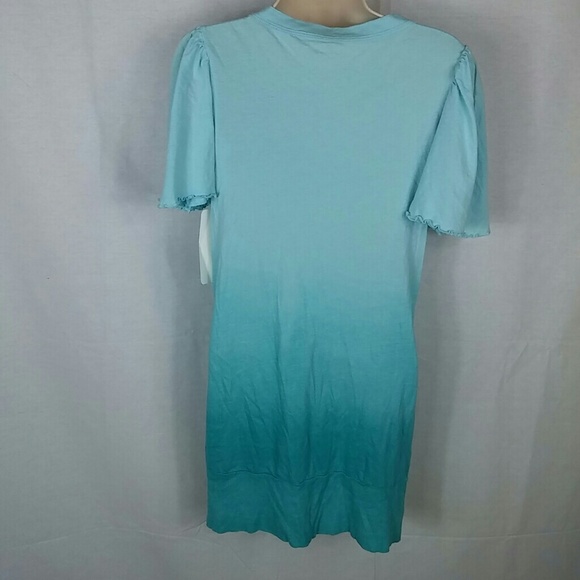 Cotton knit teal ombre knit cardigan top small - Picture 3 of 3