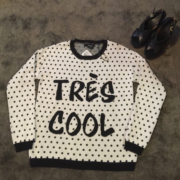 NWT forever 21 polka dot sweater M