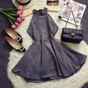 Faux suede dress one size NWT