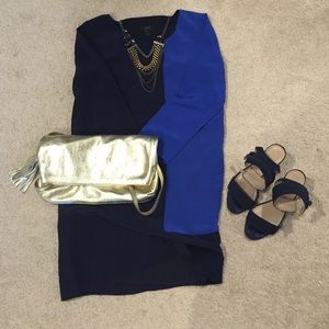 Color blocked j crew dress