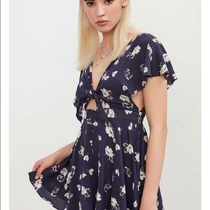 Romper with cut out in the back and front