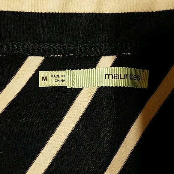 Navy and white stripe maxi skirt - Picture 3 of 3