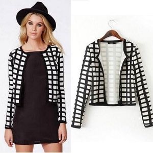 Black and white jacket size 2 Asos