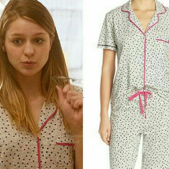 ASO Supergirl Kara Danvers DKNY capri dot pajamas