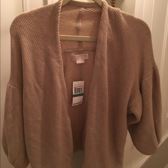 Michael Kors Beige Bubble Cardigan - Picture 2 of 3