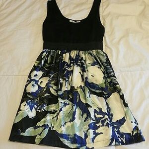 Black flower dress