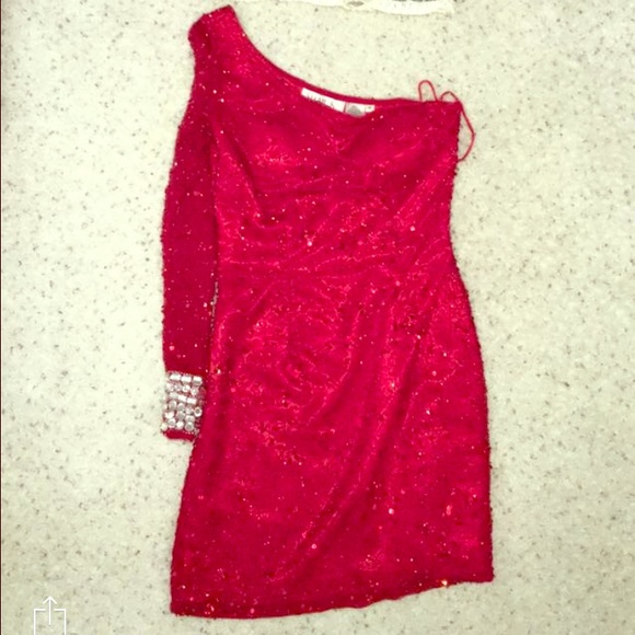 Shail K short red dress