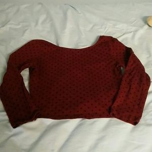 Forever 21 polkadot crop top