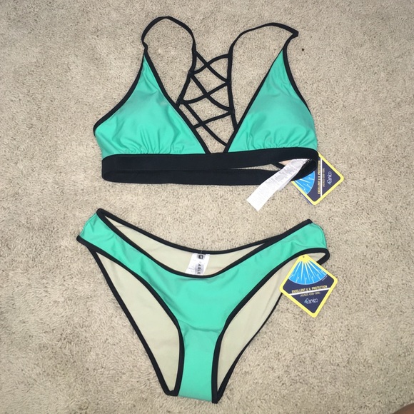 Fabletics Swimsuit Bikini sea green