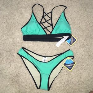 Fabletics Swimsuit Bikini sea green