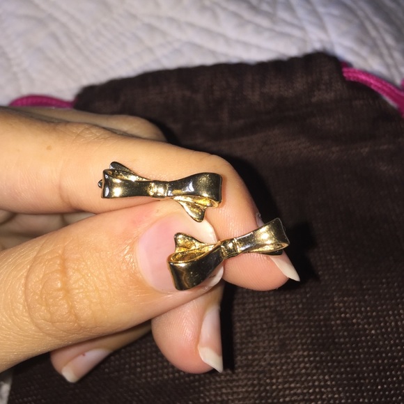 Kate Spade bow Earring in gold