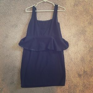 black Alice and Olivia peplum dress