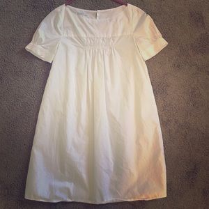 white Zara baby doll dress