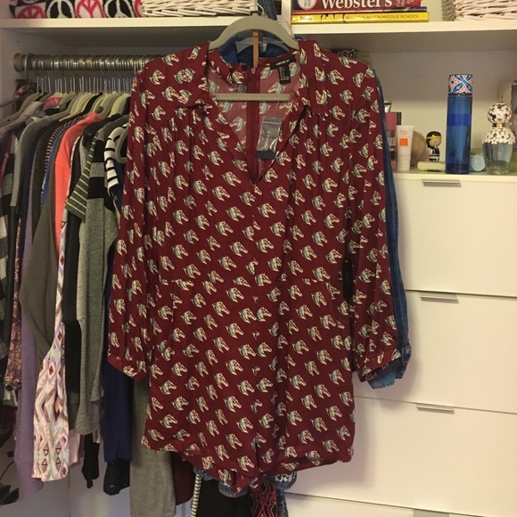 Maroon Romper - Picture 1 of 1
