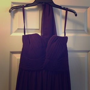 Mori Lee purple full length sz 8 never altered