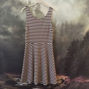 American eagle striped open back dress