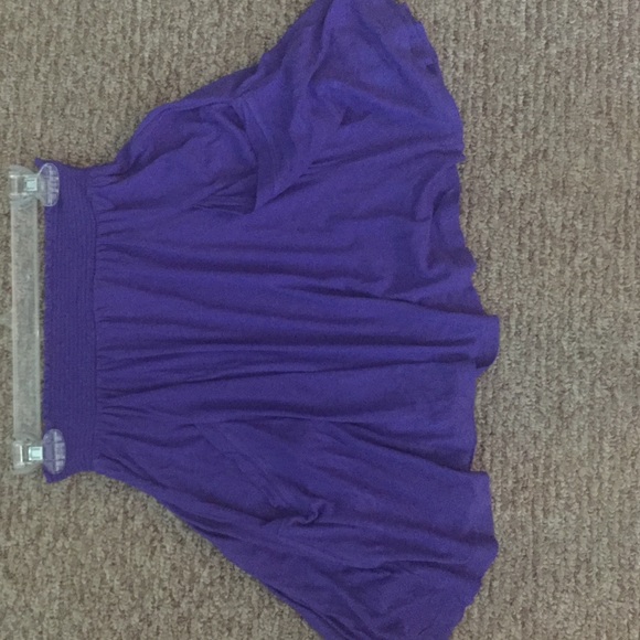 Purple skirt with pockets