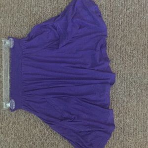 Purple skirt with pockets