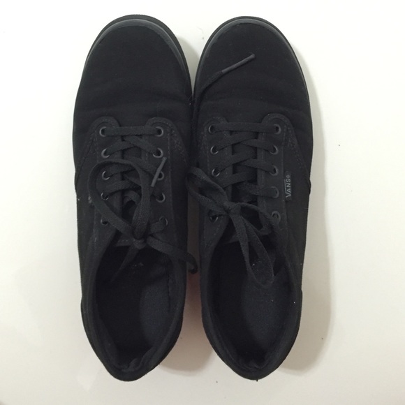 Black vans in perfect condition