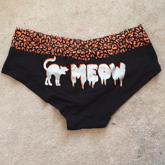 Halloween "MEOW" cheeky panties