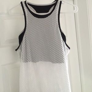 Fabletics sports bra and mesh tank