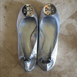 Tory Burch Metallic Ballet