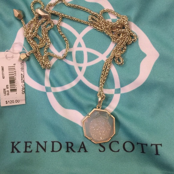 SOLD Kendra Scott Iridescent Drusy Lizzie Necklace