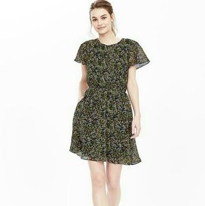 Banana Republic flutter sleeve dress NWT