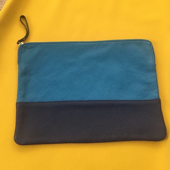 Gap Two-Toned Blue Clutch