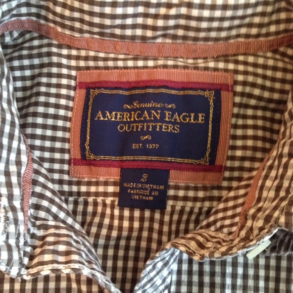 Checkered Print Button Down - Picture 4 of 4